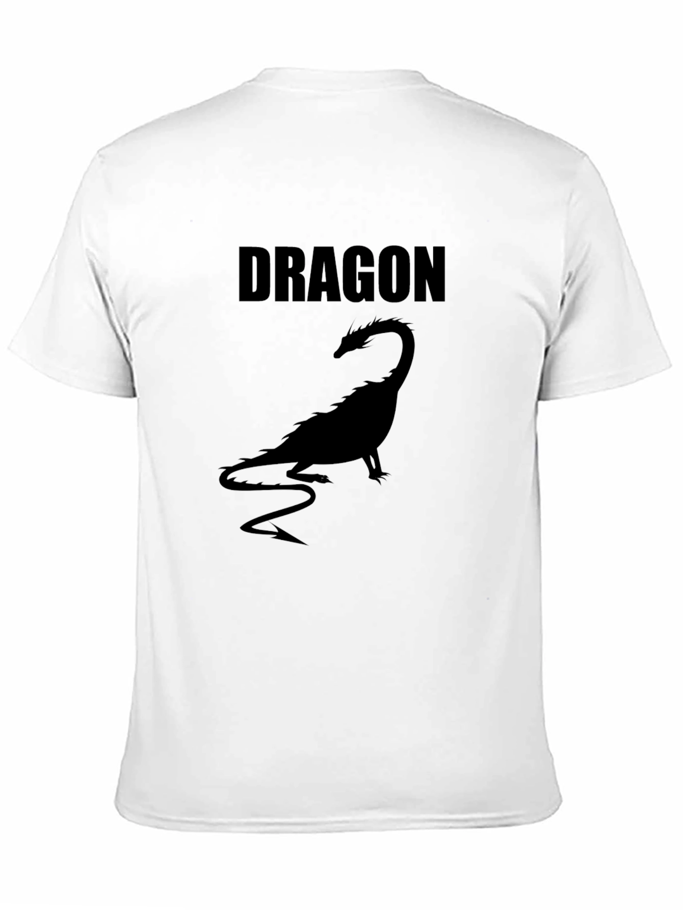 Mens Black Dragon Graphic T-Shirt