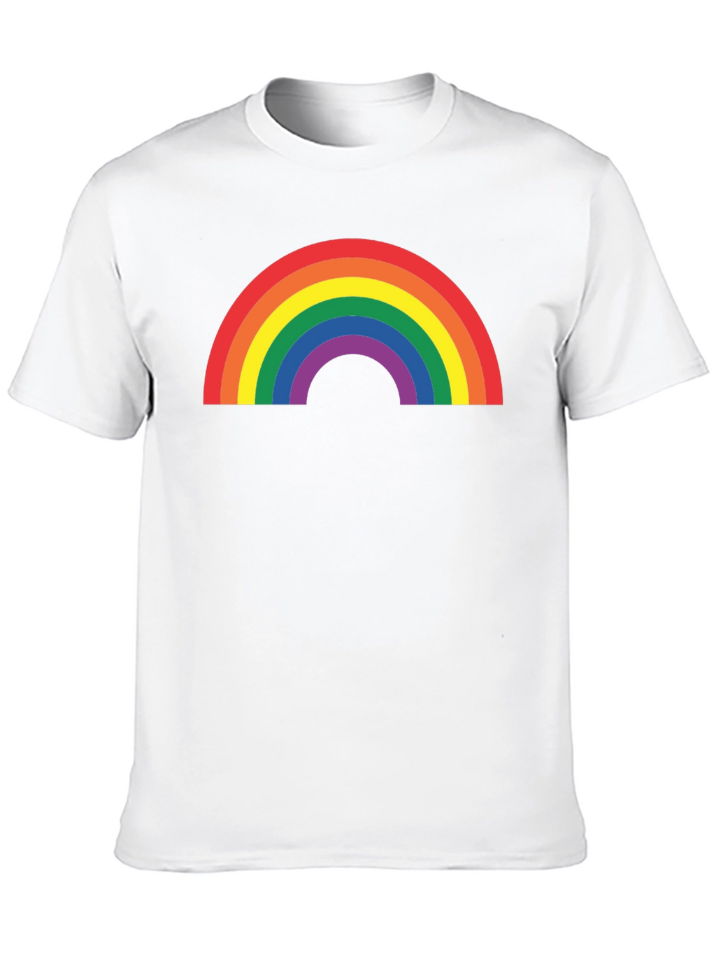 Rainbow Pride Graphic T-Shirt - Black Cotton Blend