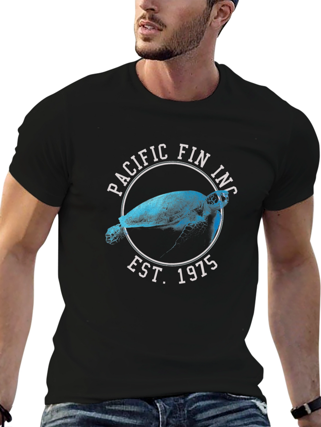 Pacific Fin Inc. Turtle Graphic Tee - Est. 1975