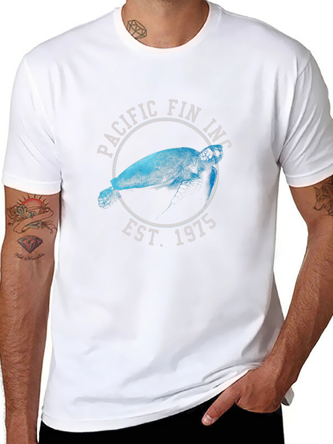 Pacific Fin Inc. Turtle Graphic Tee - Est. 1975