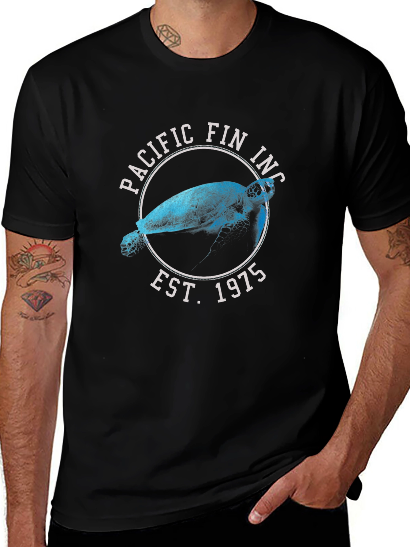 Pacific Fin Inc. Turtle Graphic Tee - Est. 1975