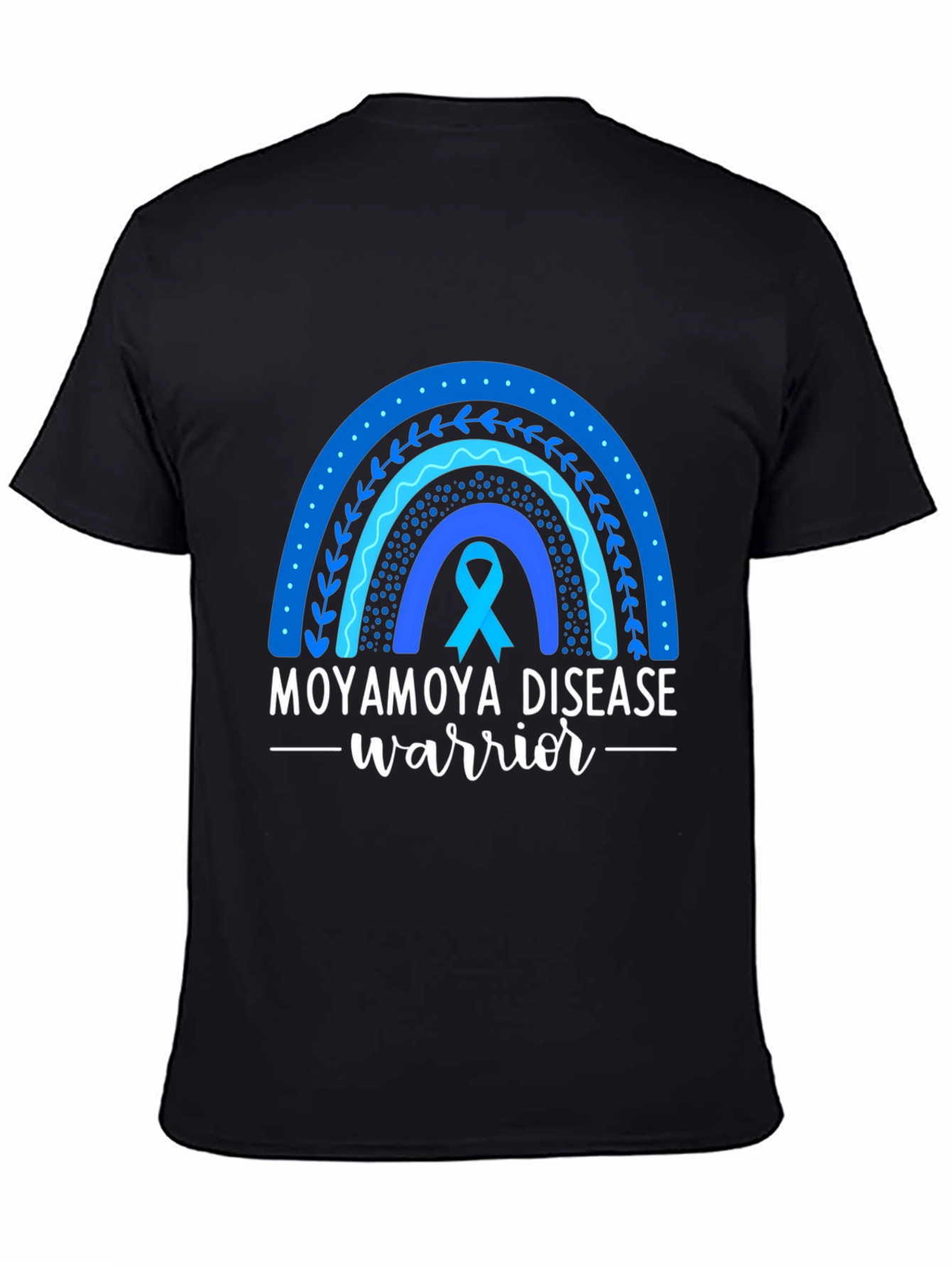 Moyamoya Disease Warrior Ribbon Rainbow T-Shirt