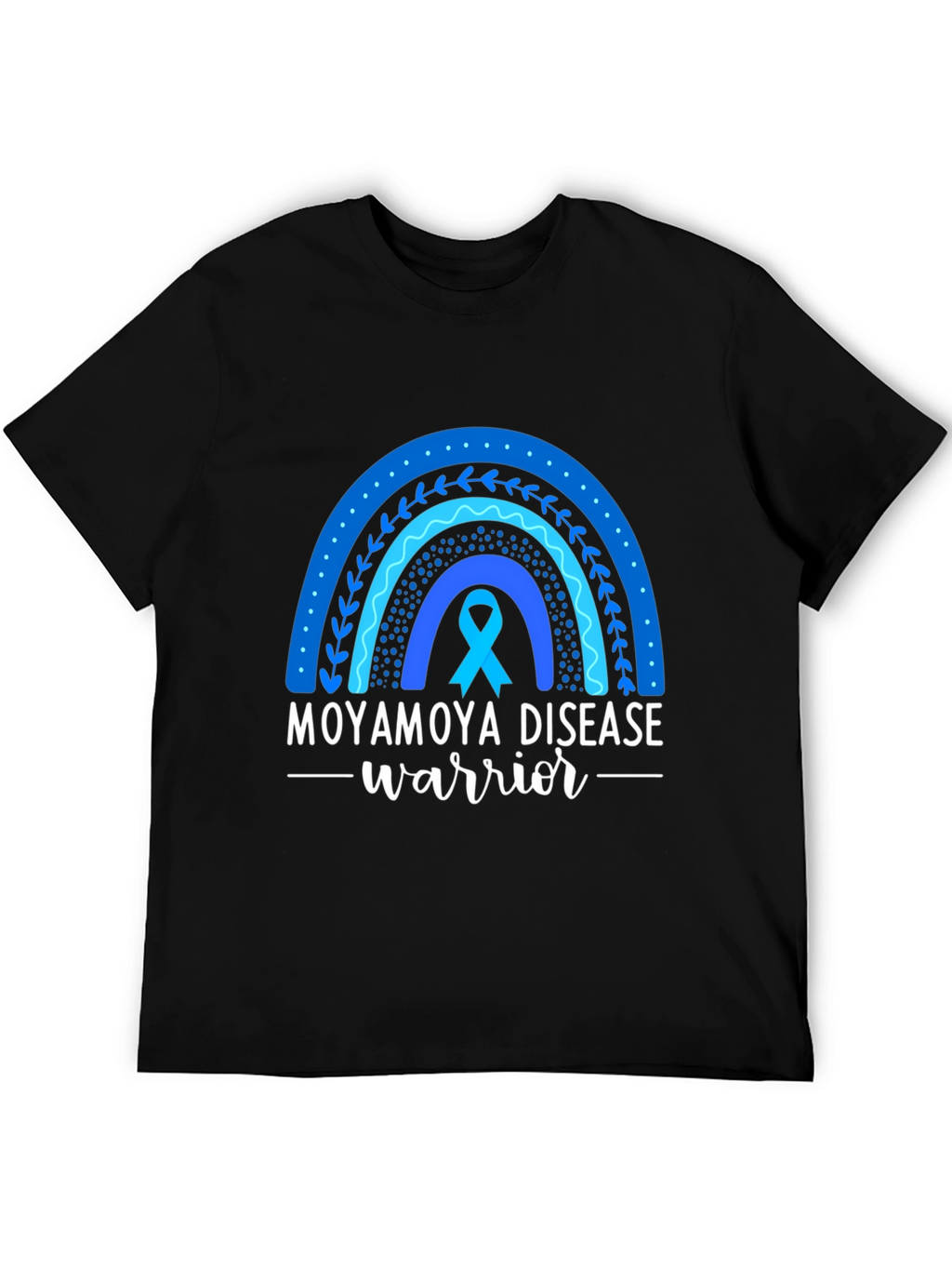 Moyamoya Disease Warrior Ribbon Rainbow T-Shirt