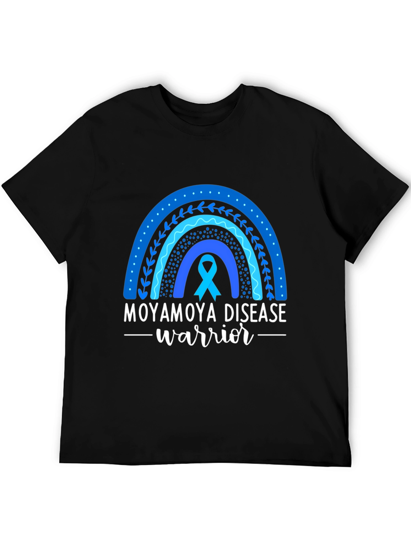 Moyamoya Disease Warrior Ribbon Rainbow T-Shirt