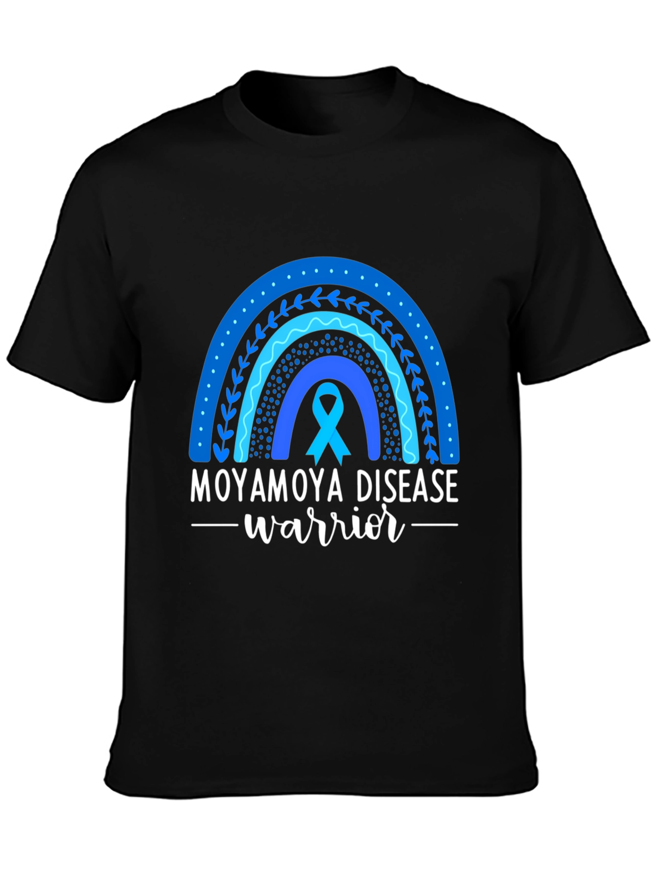 Moyamoya Disease Warrior Ribbon Rainbow T-Shirt