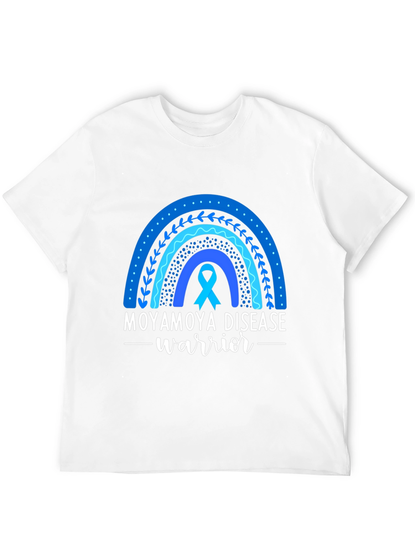 Moyamoya Disease Warrior Ribbon Rainbow T-Shirt