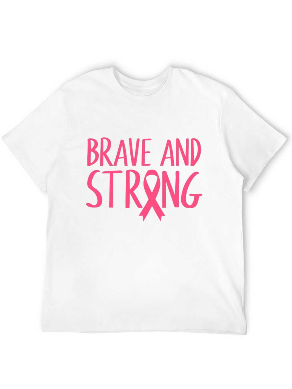 Brave and Strong Breast Cancer Awareness Tee