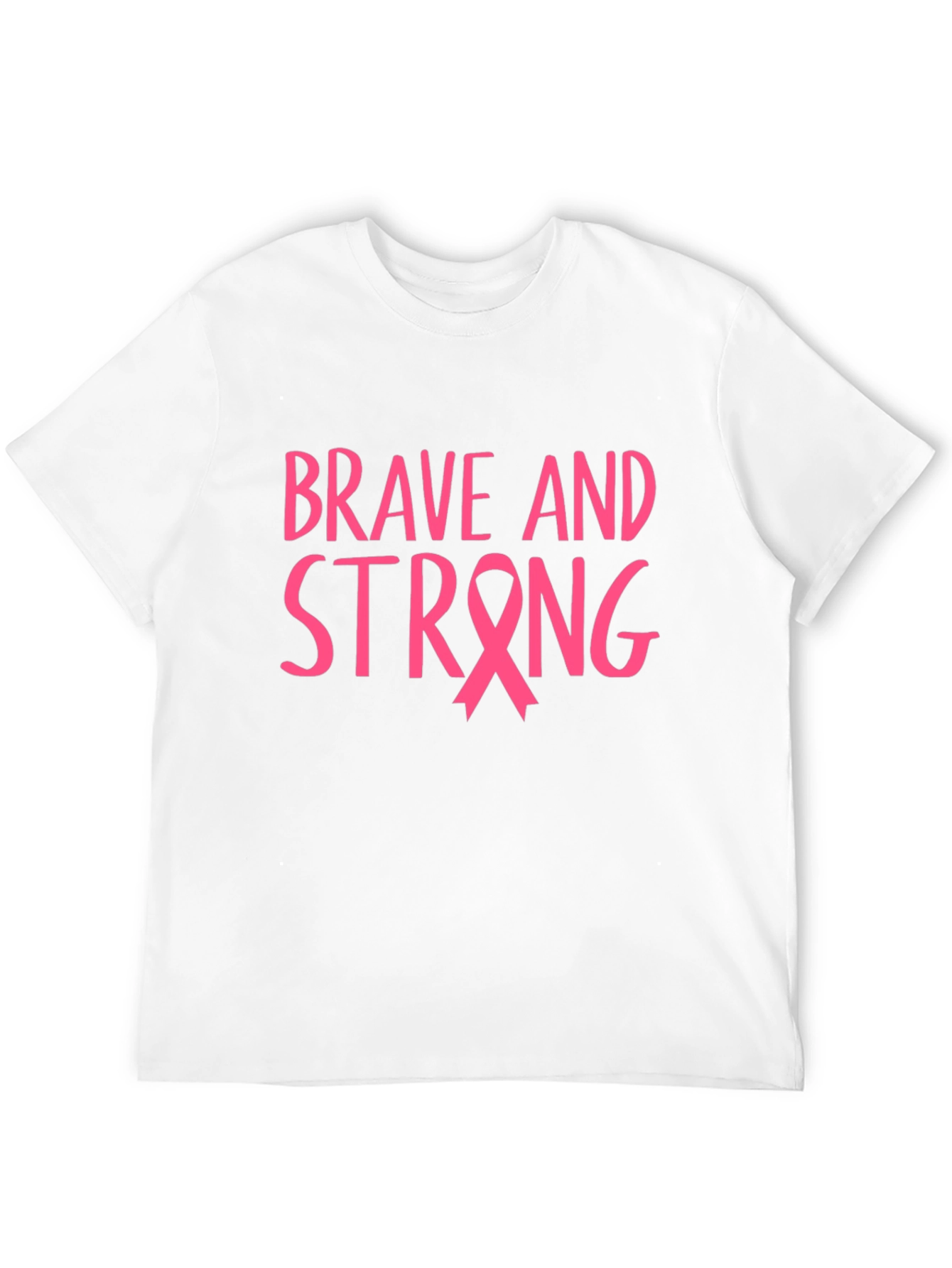 Brave and Strong Breast Cancer Awareness Tee