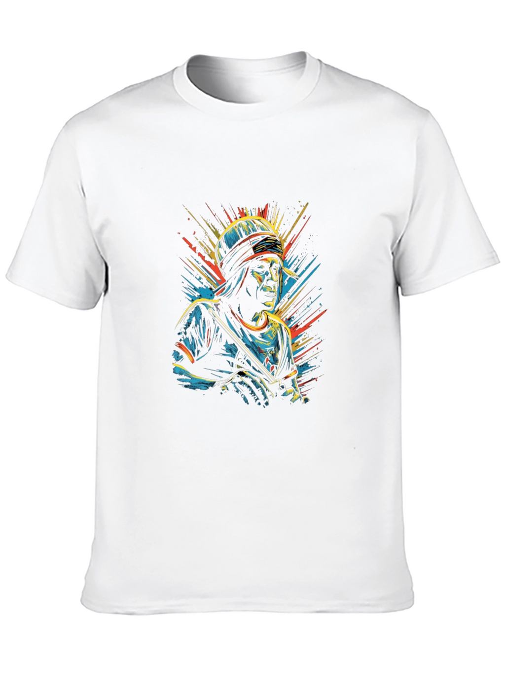 Cool Graphic T-Shirt - Man with Flute Design