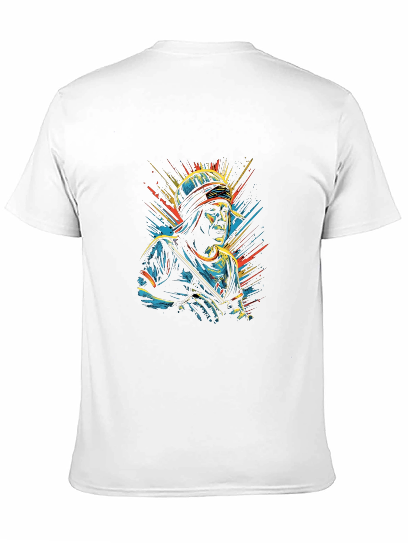 Cool Graphic T-Shirt - Man with Flute Design