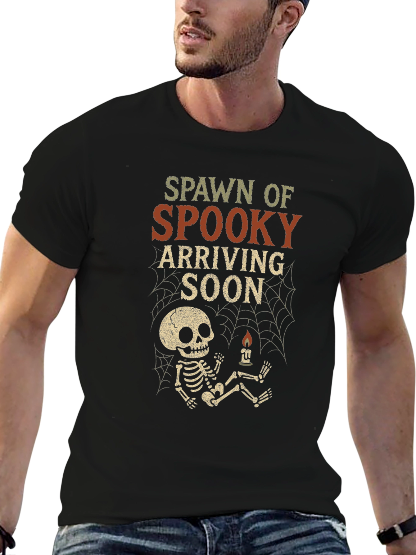 Spawn of Spooky Halloween Pregnancy T-Shirt