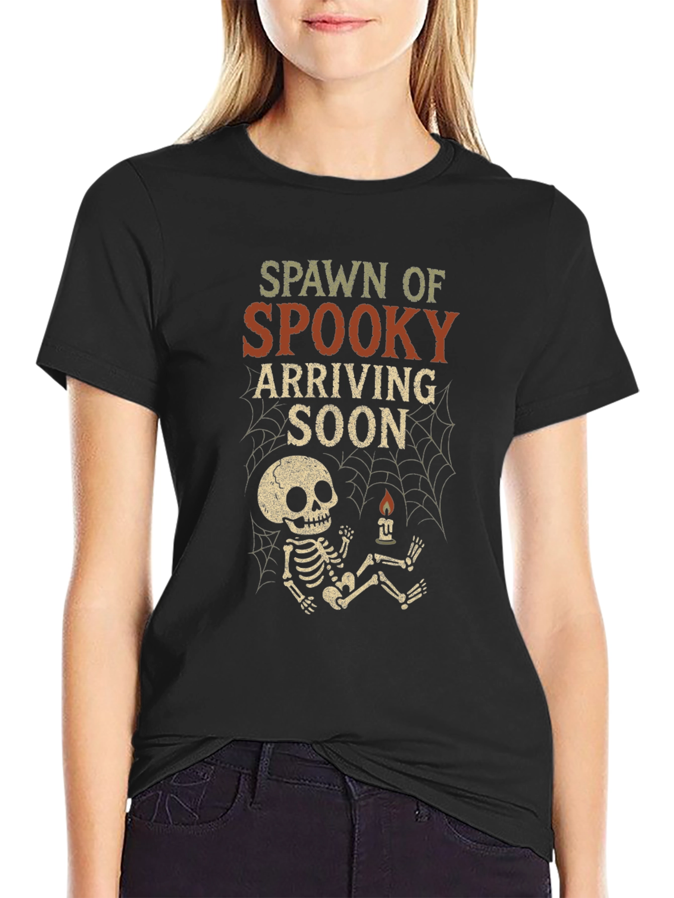 Spawn of Spooky Halloween Pregnancy T-Shirt