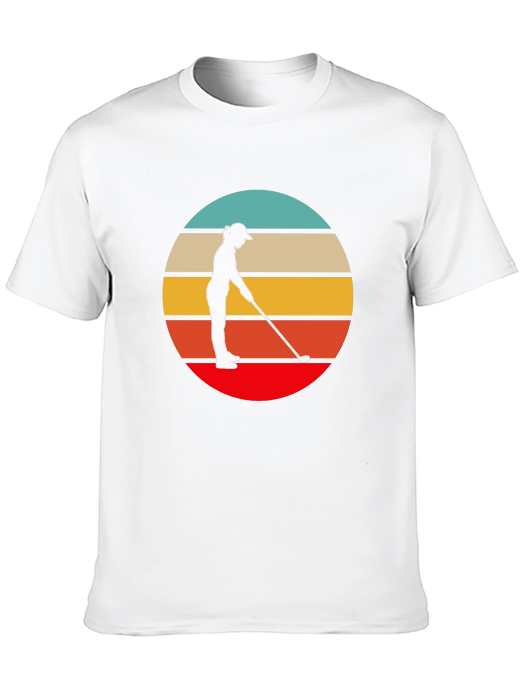 Retro Golfer Graphic Tee - Black