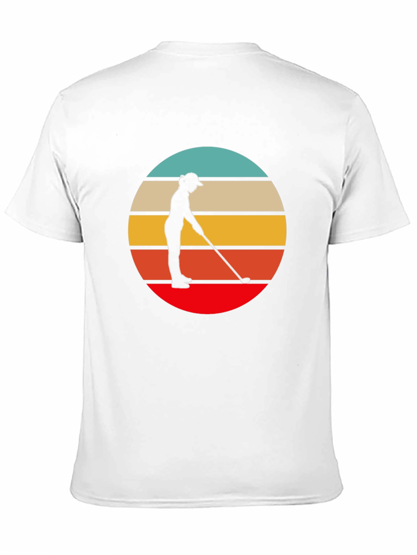 Retro Golfer Graphic Tee - Black
