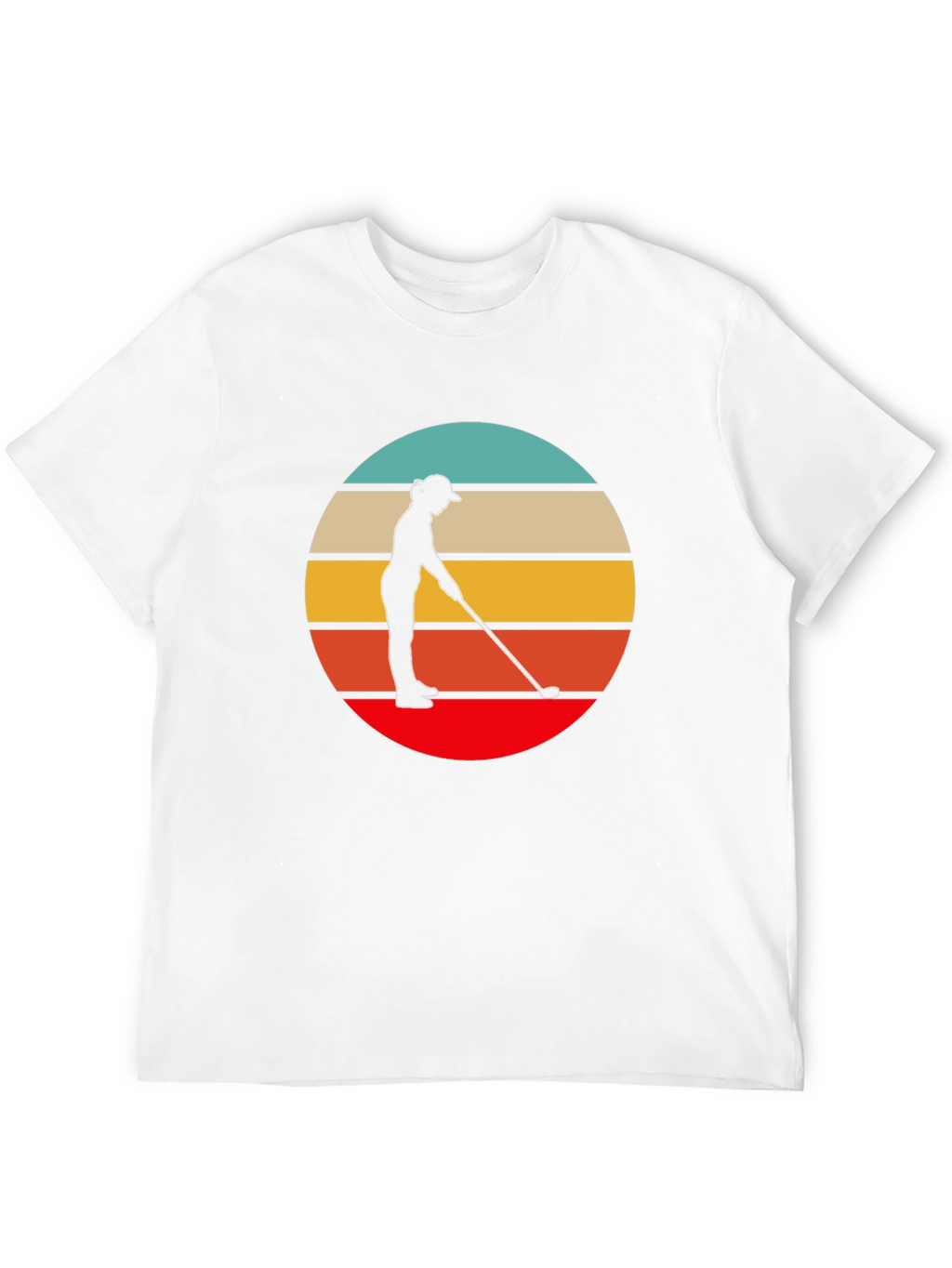 Retro Golfer Graphic Tee - Black