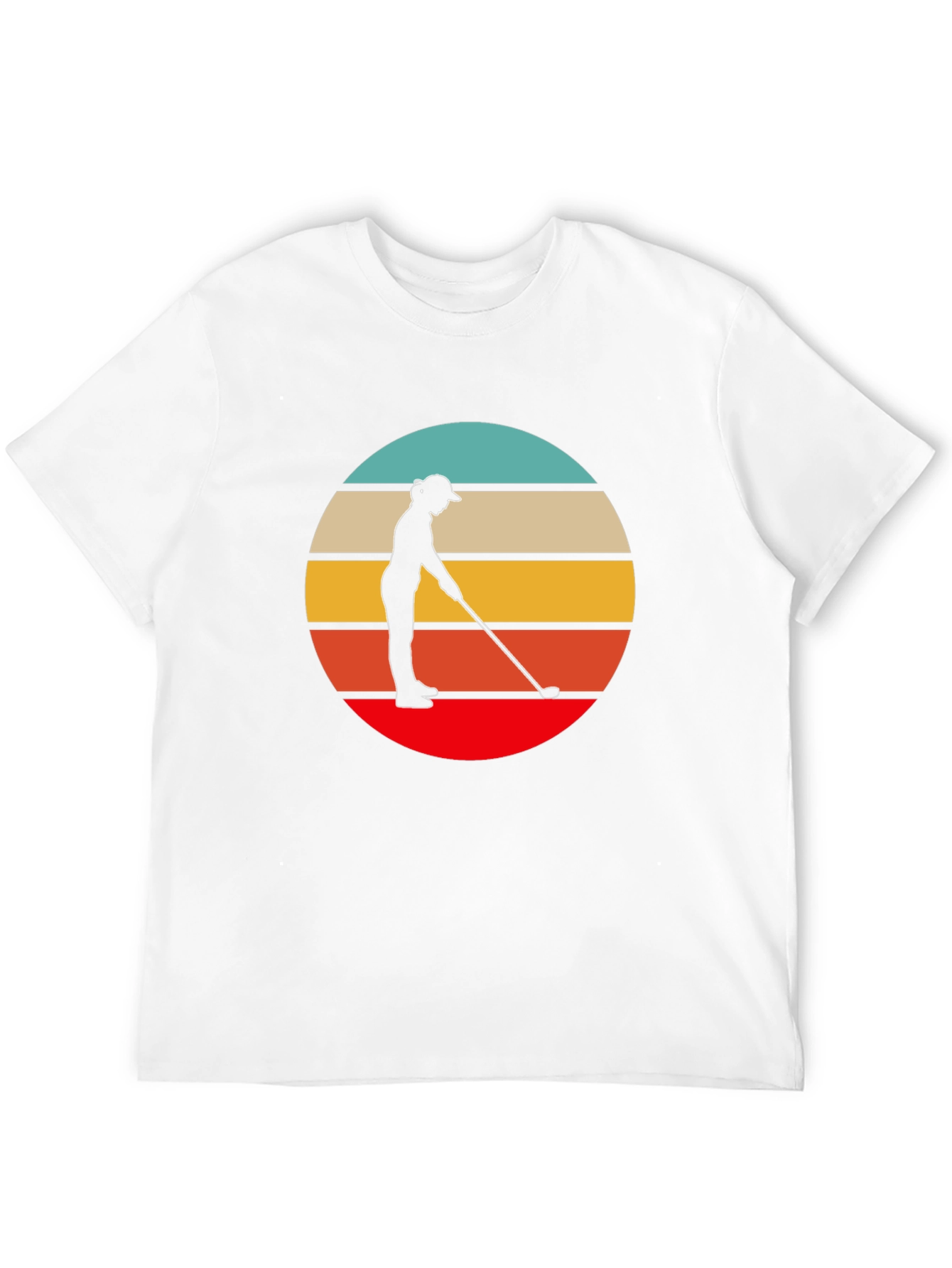 Retro Golfer Graphic Tee - Black