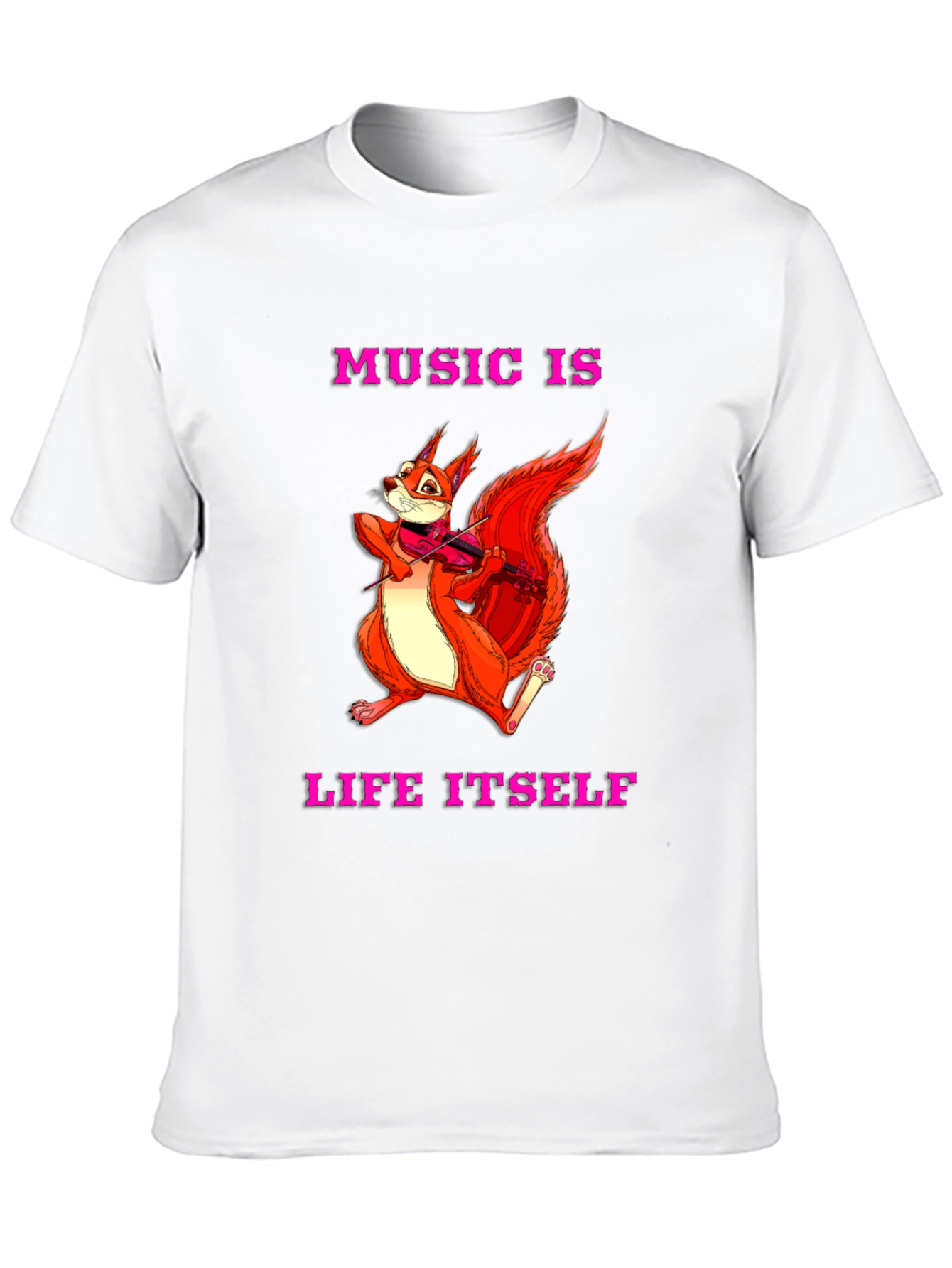 Music is Life Squirrel Tee