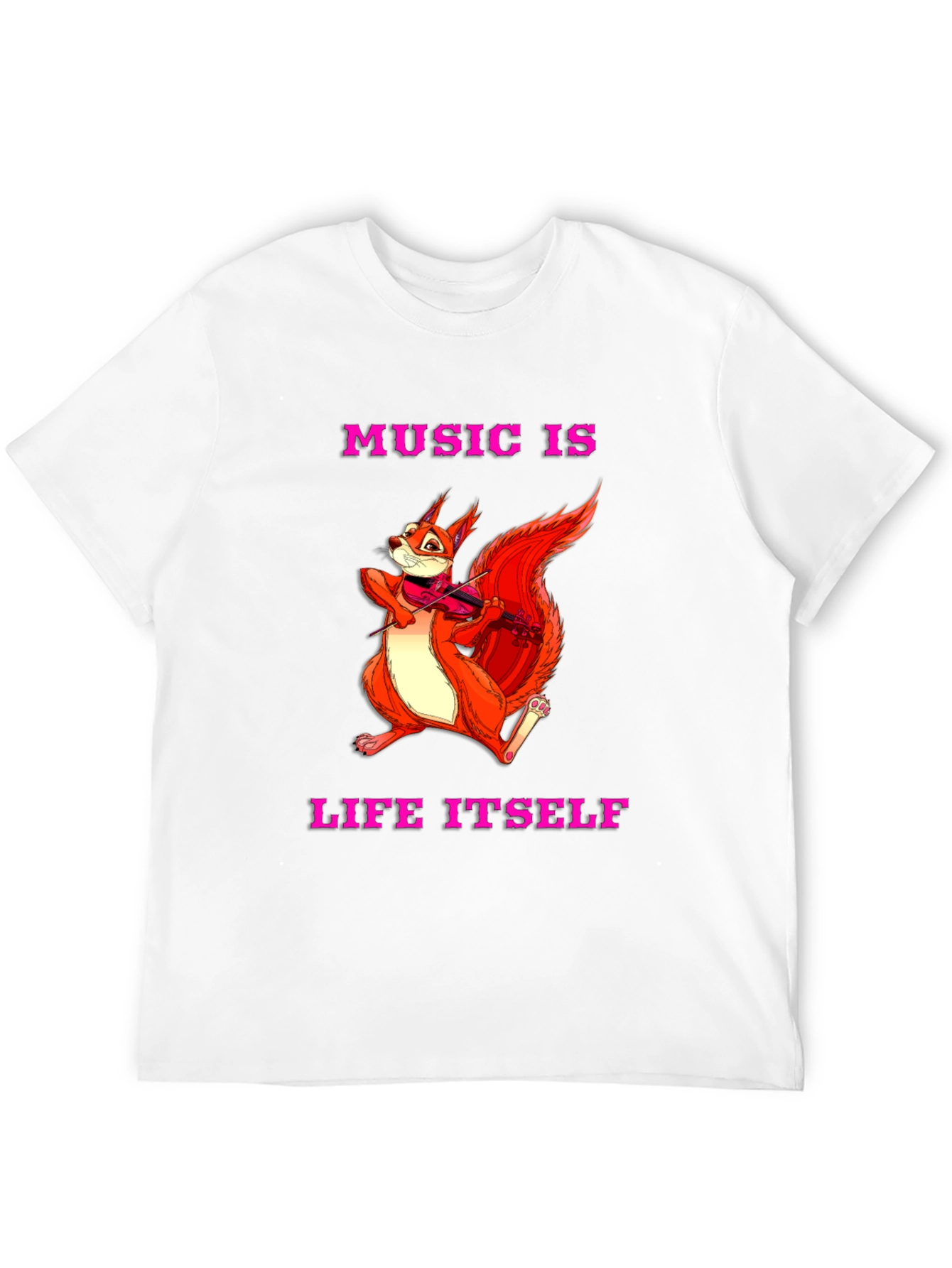 Music is Life Squirrel Tee