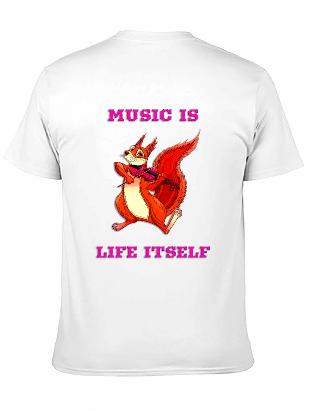 Music is Life Squirrel Tee