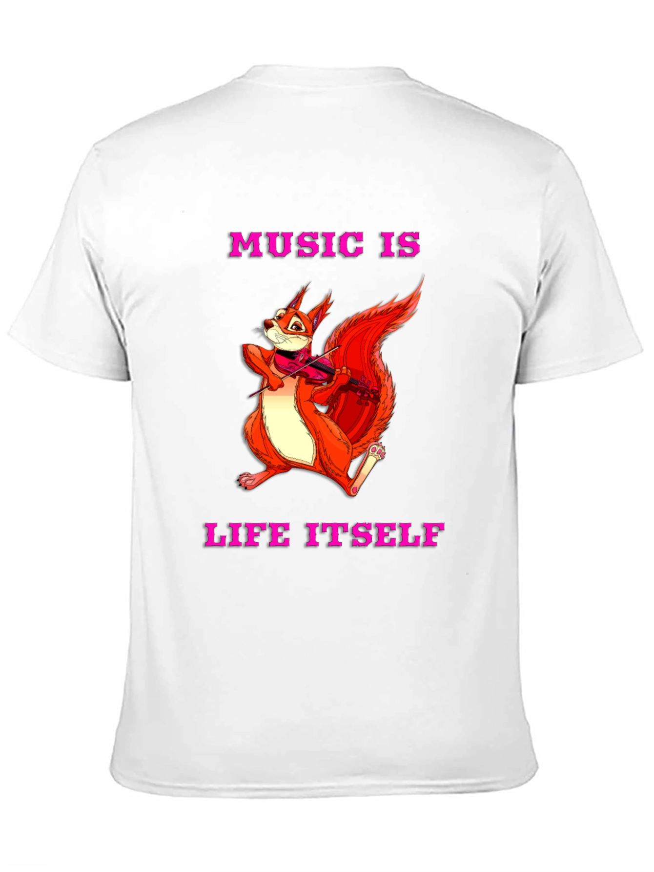 Music is Life Squirrel Tee