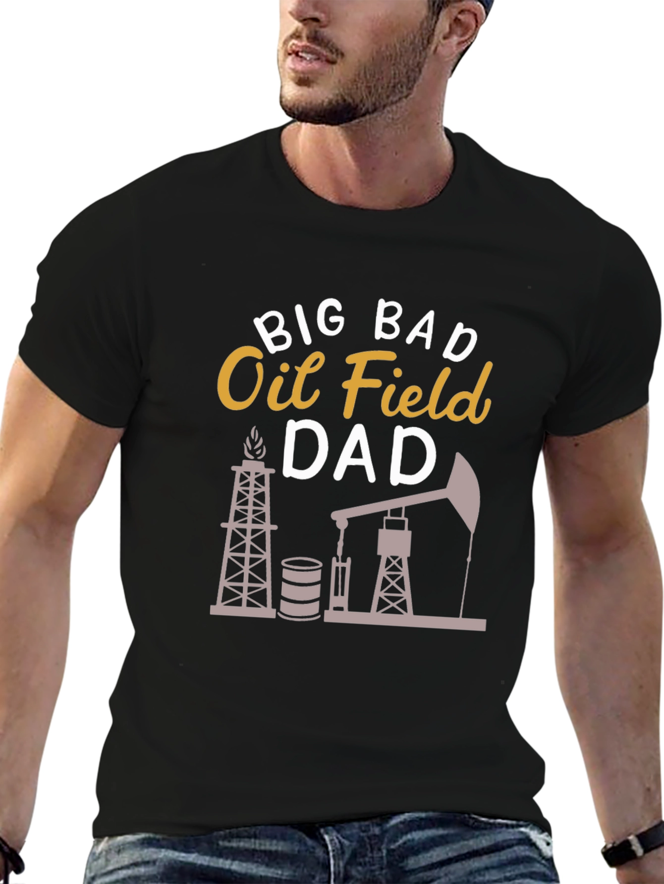 Big Bad Oil Field Dad Graphic T-Shirt