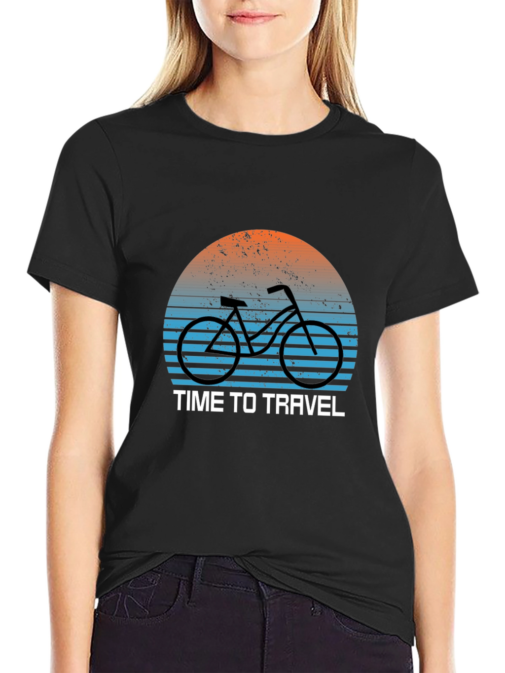 Time to Travel Bike Graphic T-Shirt