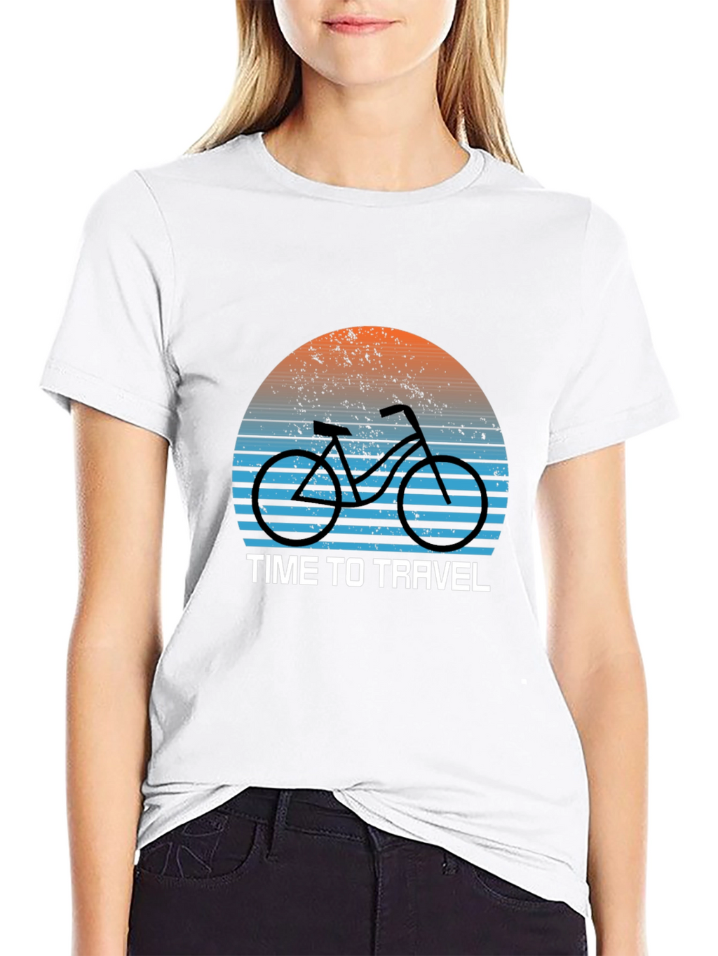 Time to Travel Bike Graphic T-Shirt