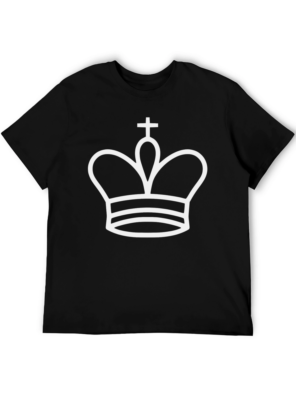 King Chess Piece Graphic T-Shirt - Black