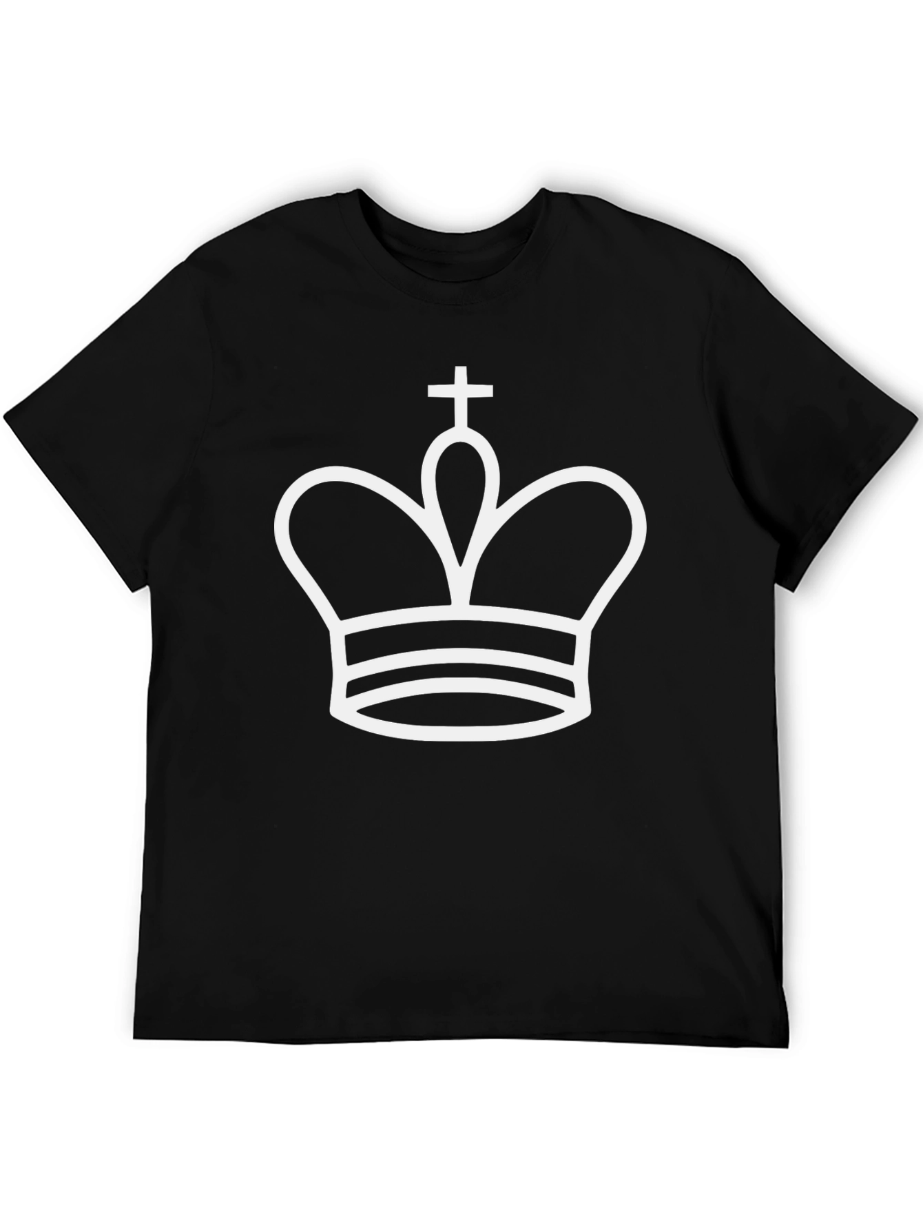 King Chess Piece Graphic T-Shirt - Black