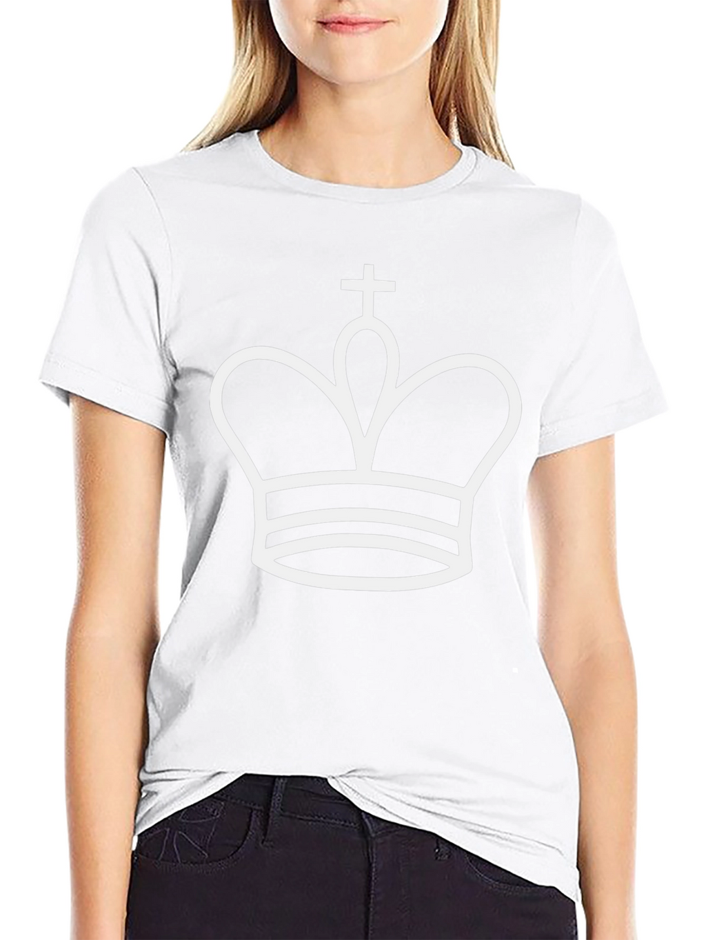 King Chess Piece Graphic T-Shirt - Black