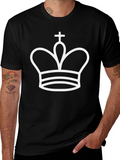 King Chess Piece Graphic T-Shirt - Black