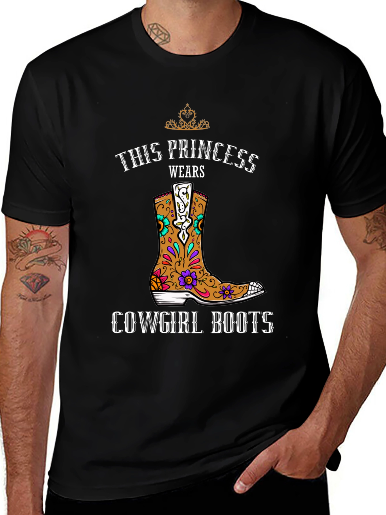 This Princess Wears Cowgirl Boots T-Shirt