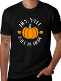 Hey Yall Fall Is Here Pumpkin T-Shirt