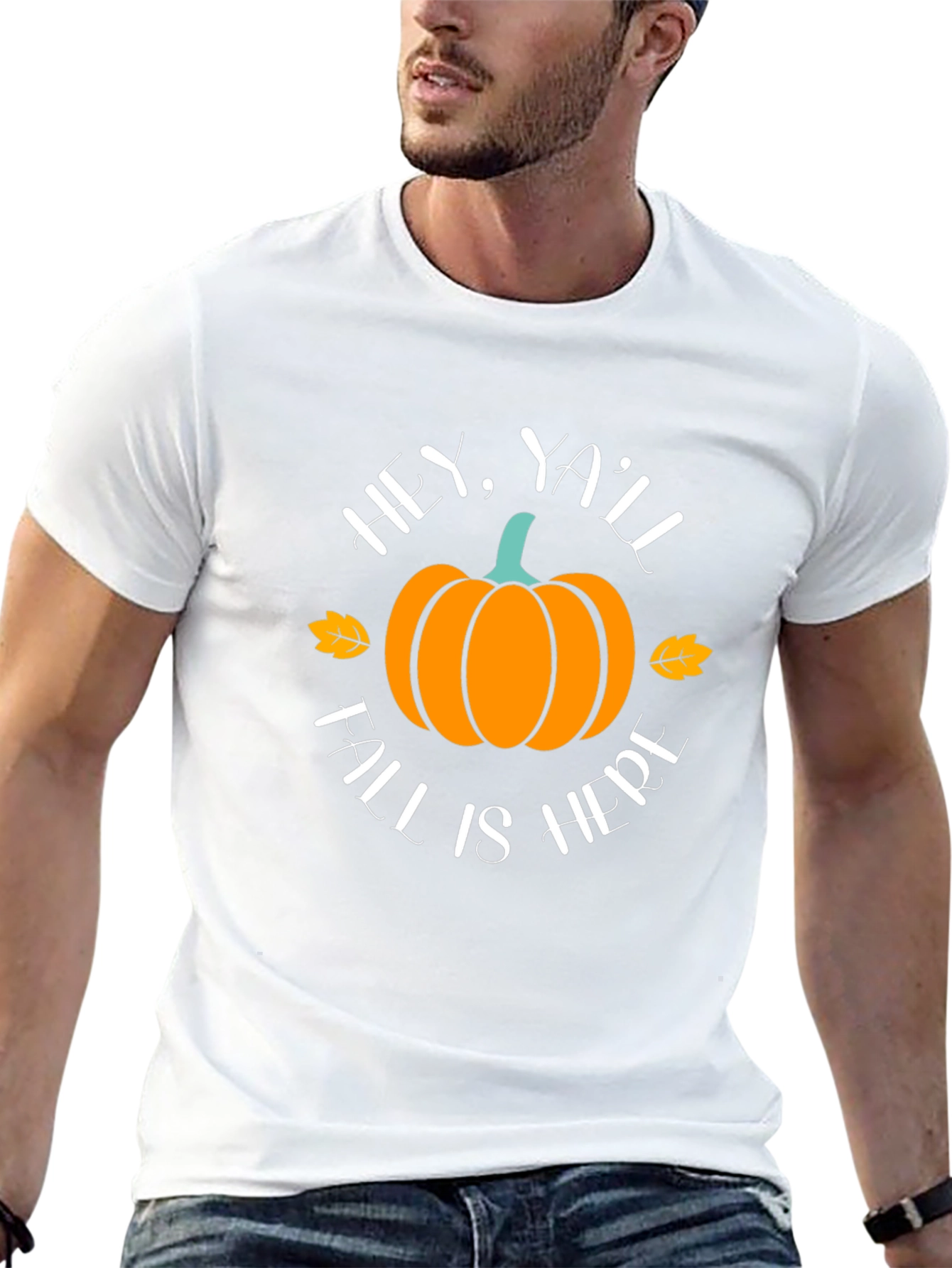 Hey Yall Fall Is Here Pumpkin T-Shirt