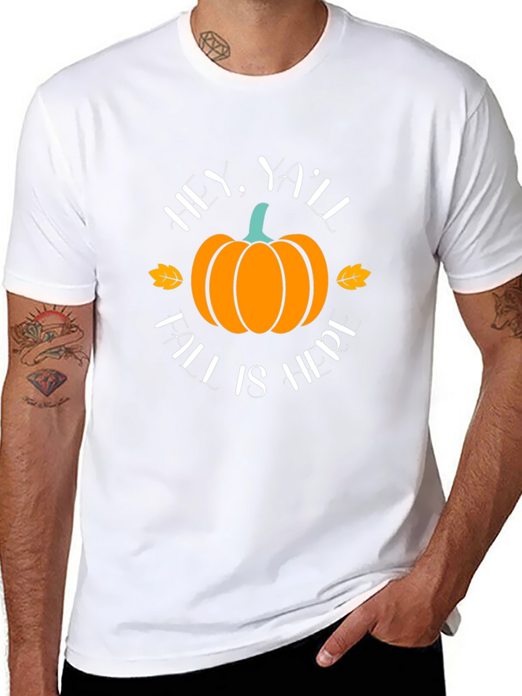 Hey Yall Fall Is Here Pumpkin T-Shirt