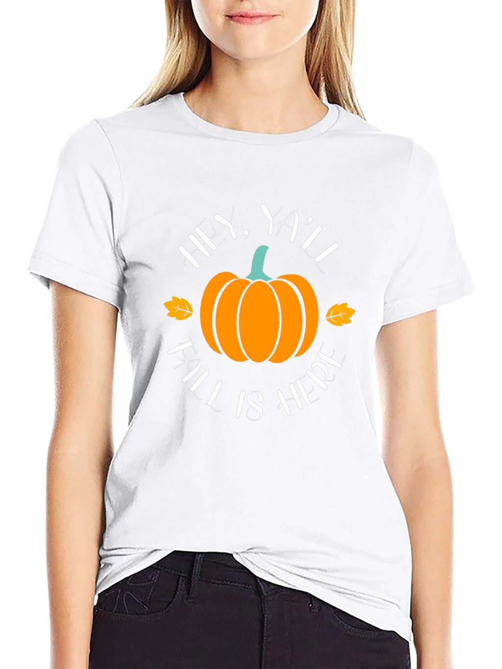 Hey Yall Fall Is Here Pumpkin T-Shirt