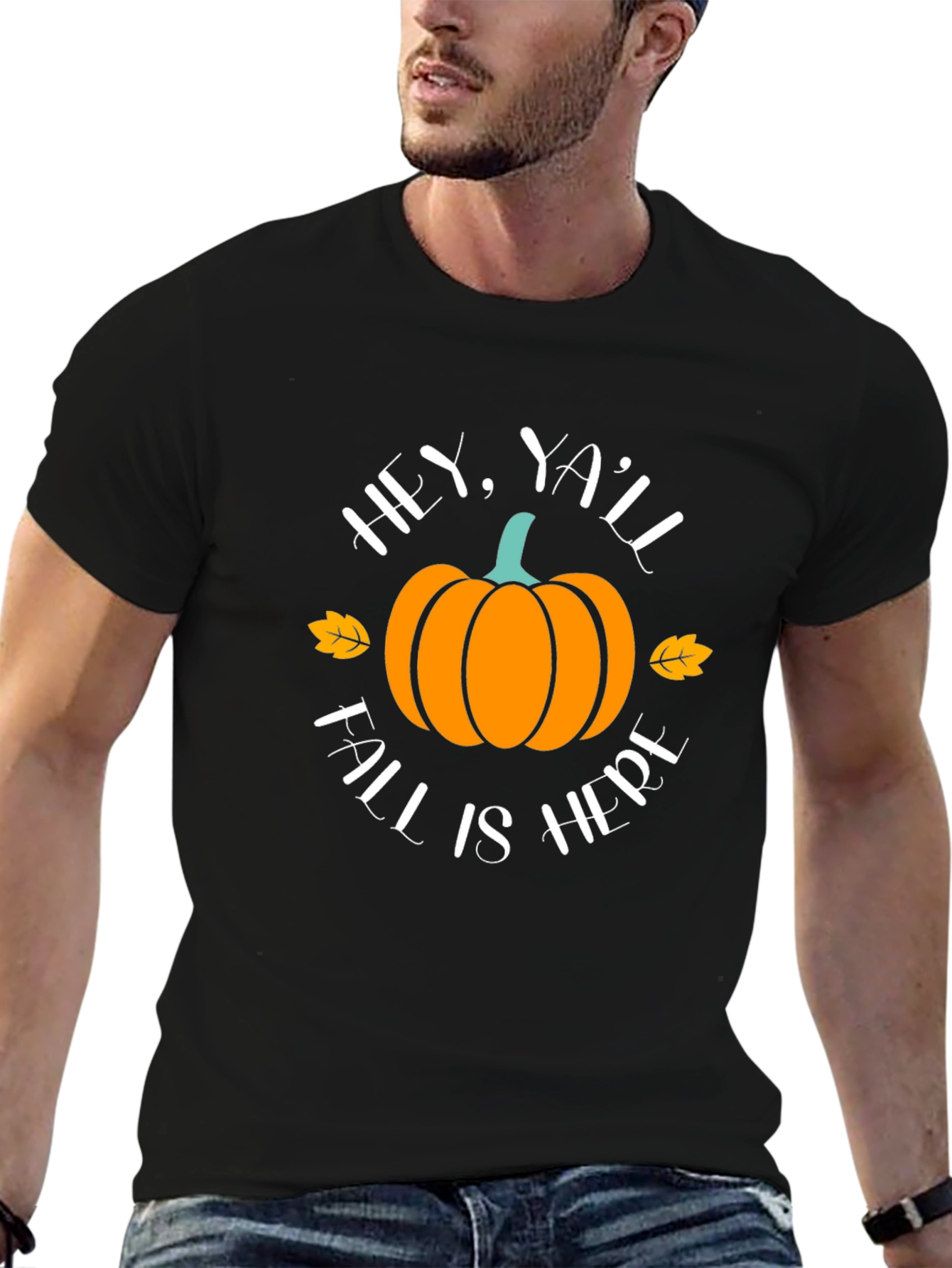 Hey Yall Fall Is Here Pumpkin T-Shirt