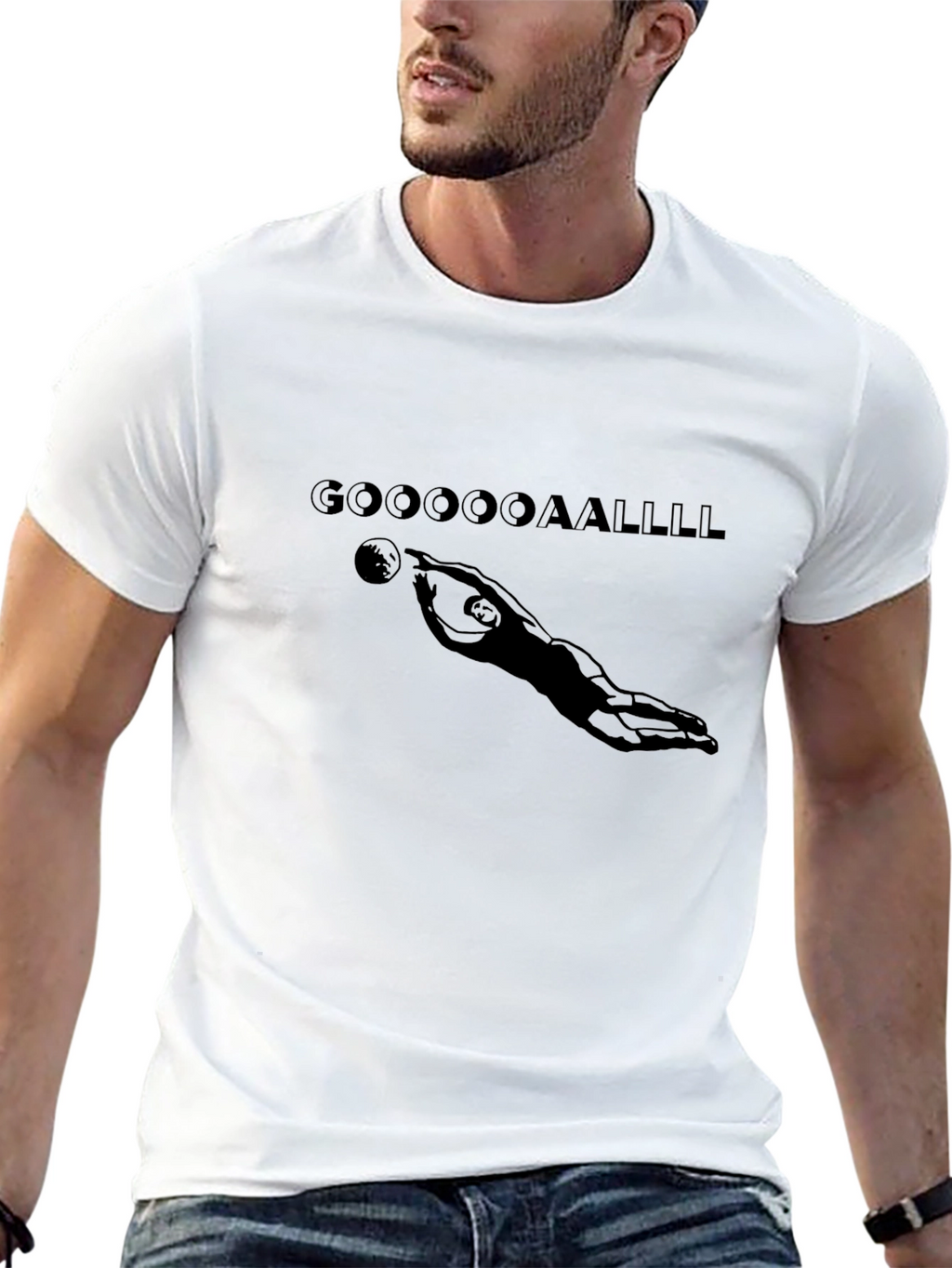 GOOOOAALLLL Graphic T-Shirt - Black