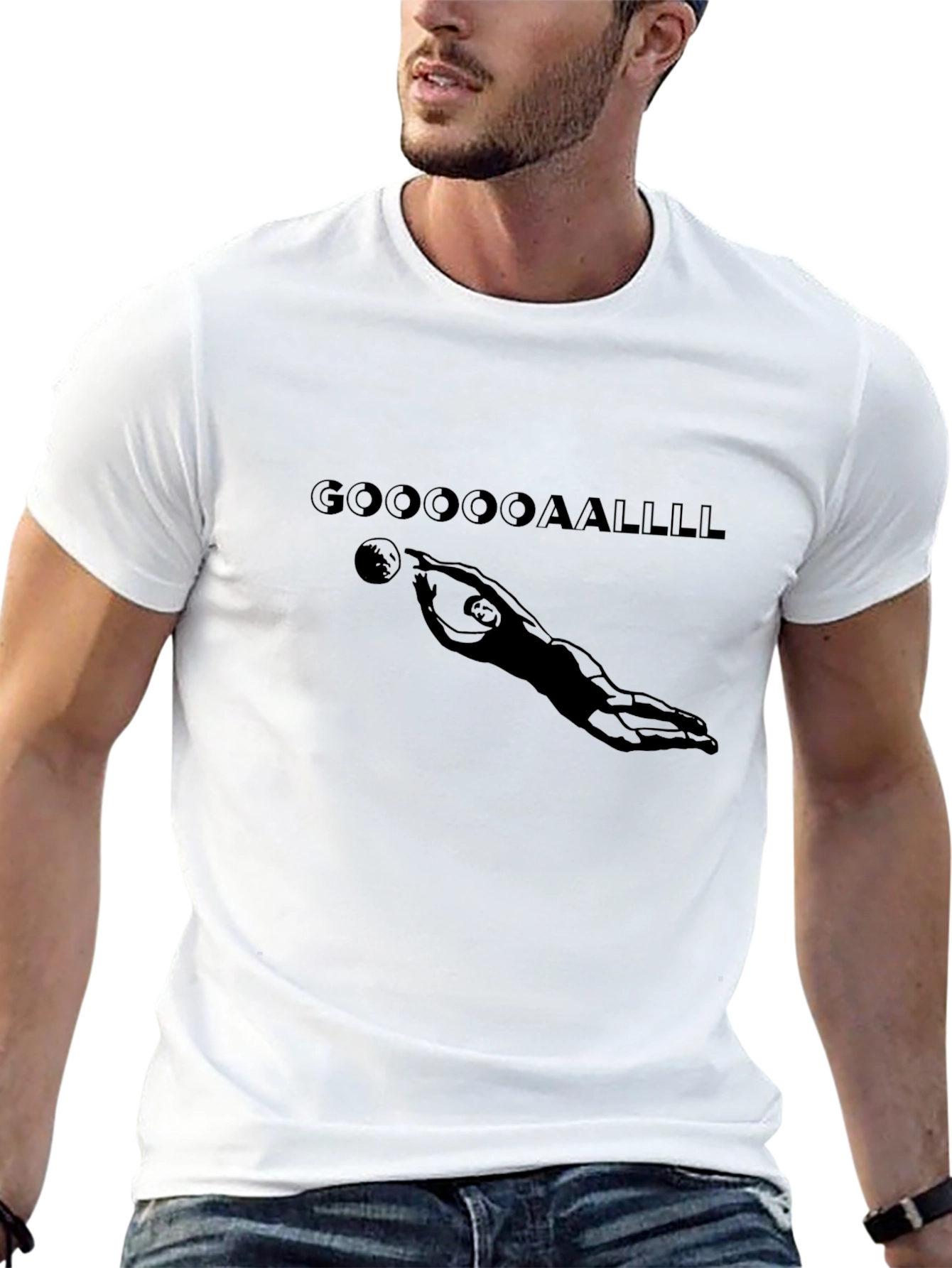 GOOOOAALLLL Graphic T-Shirt - Black