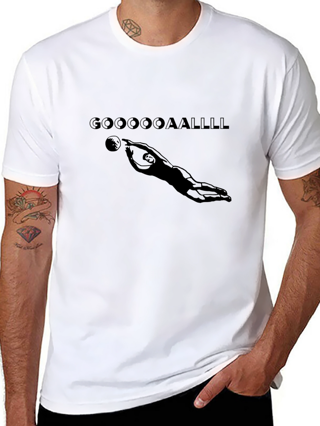 GOOOOAALLLL Graphic T-Shirt - Black