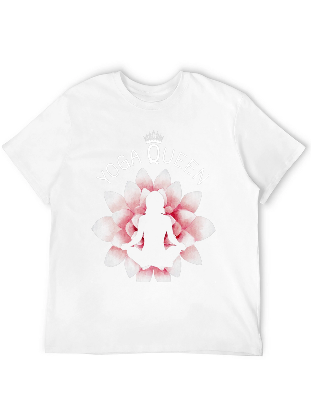 Yoga Queen T-Shirt - Lotus Flower Design