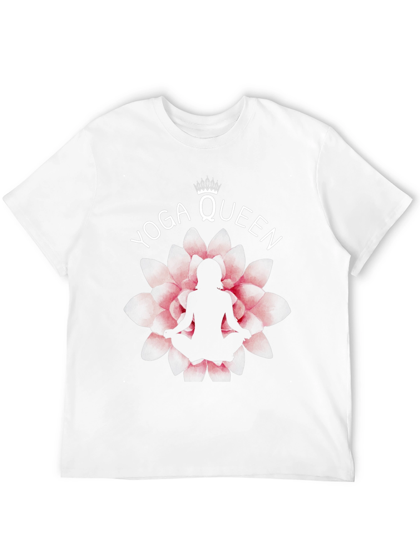 Yoga Queen T-Shirt - Lotus Flower Design
