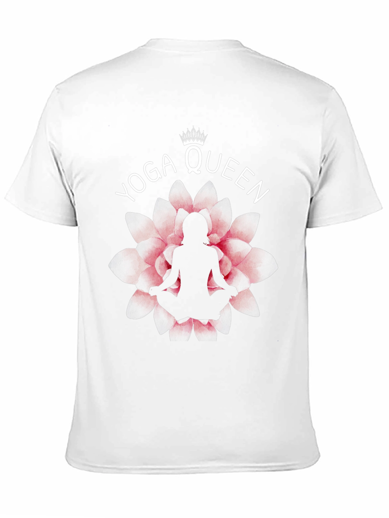 Yoga Queen T-Shirt - Lotus Flower Design