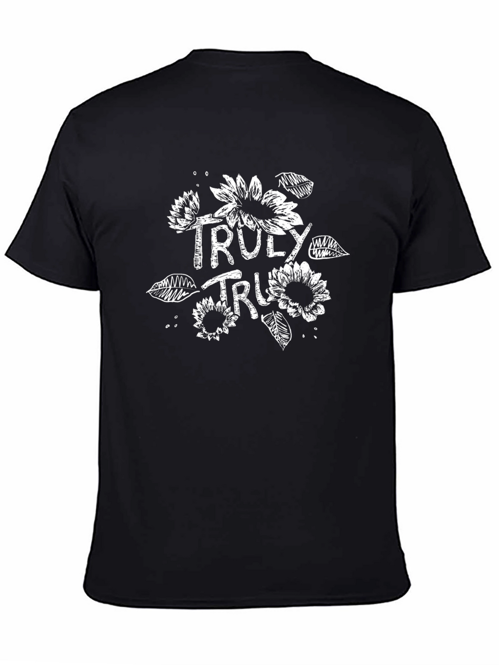Truly True Floral Graphic T-Shirt - Black