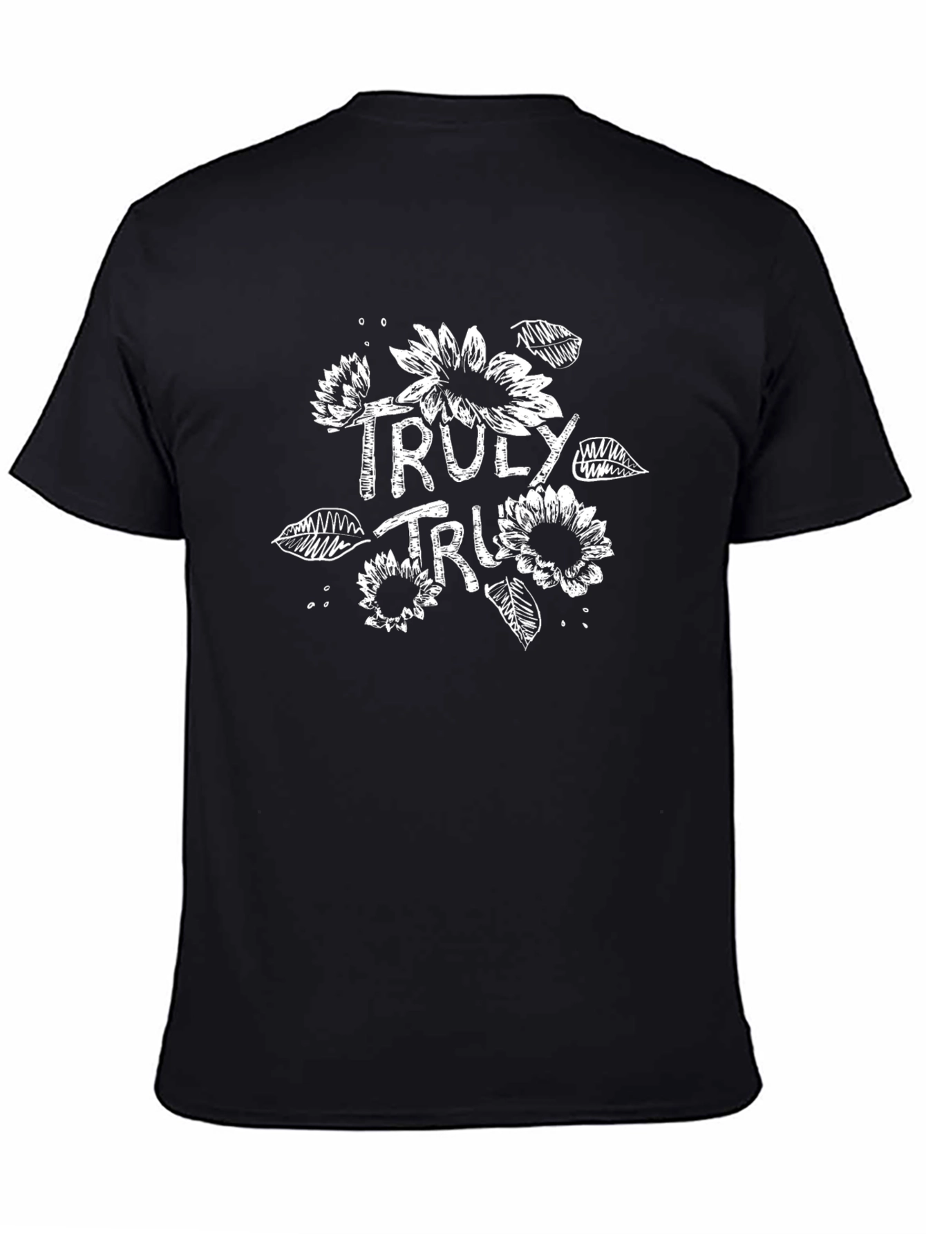 Truly True Floral Graphic T-Shirt - Black