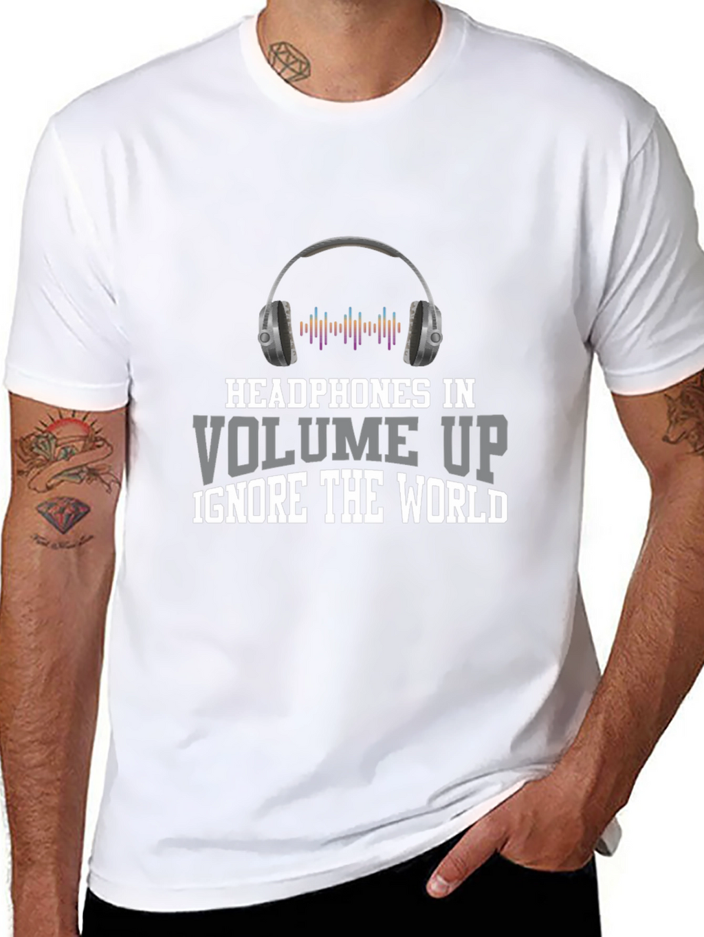 Headphones In Volume Up T-Shirt