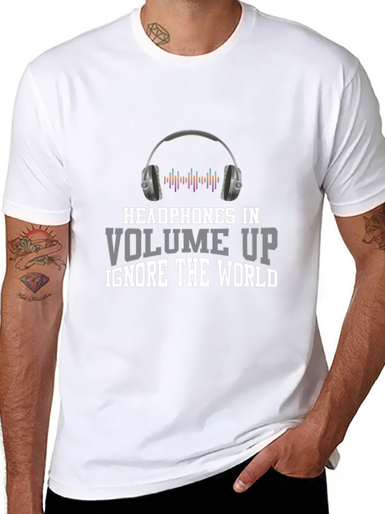 Headphones In Volume Up T-Shirt