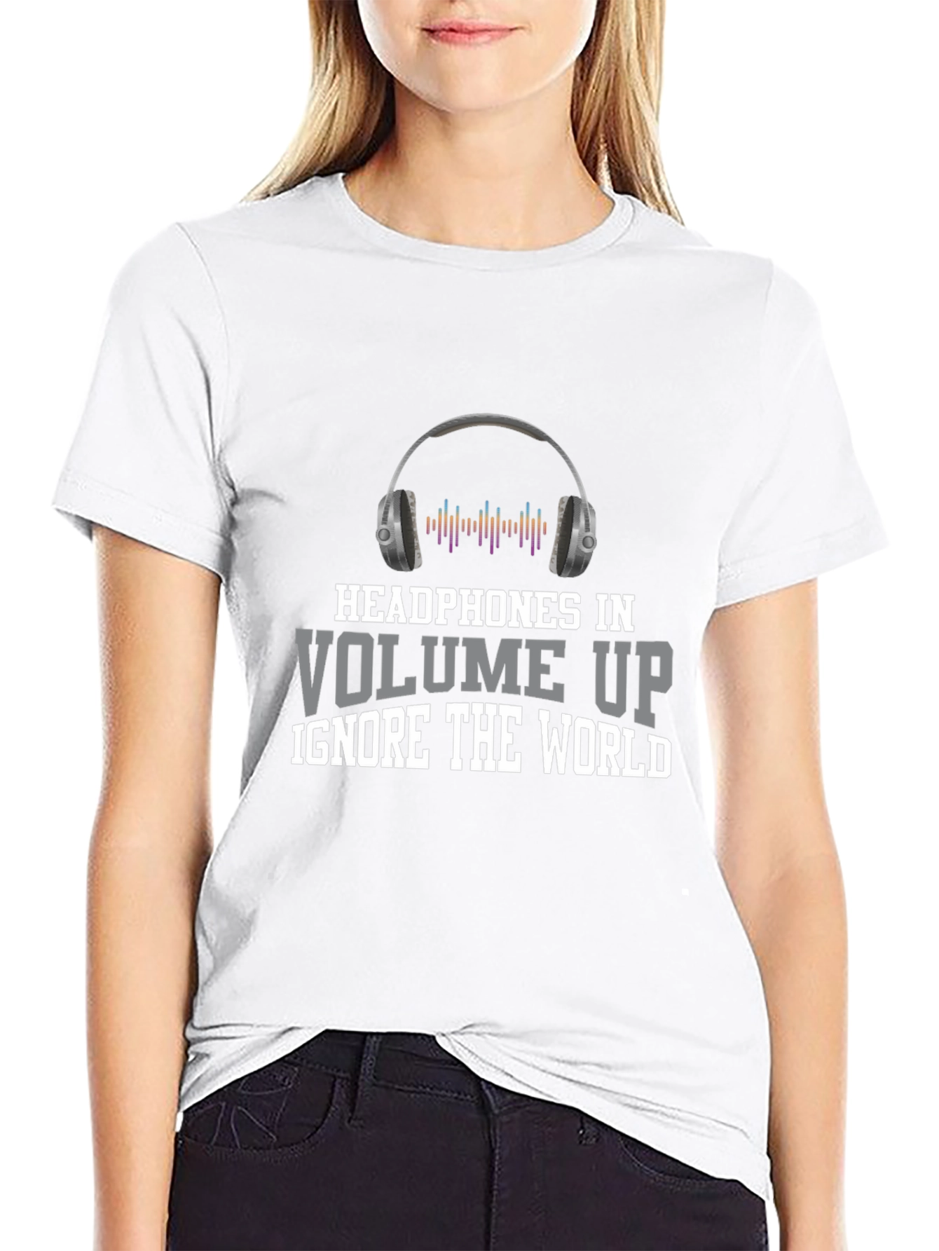 Headphones In Volume Up T-Shirt