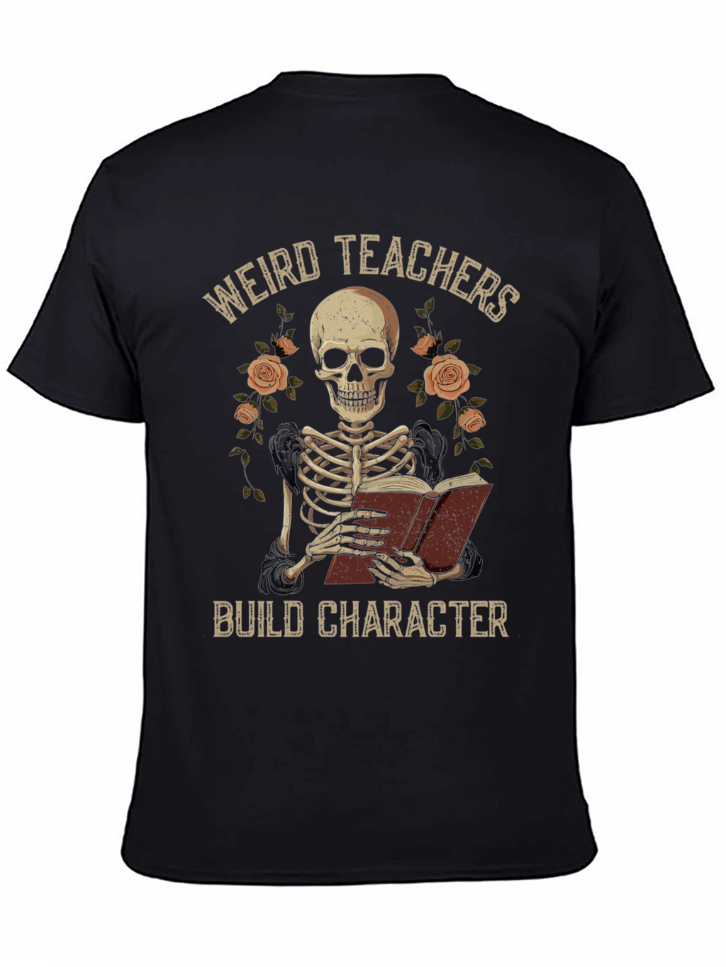 Weird Teachers Build Character Skeleton T-Shirt