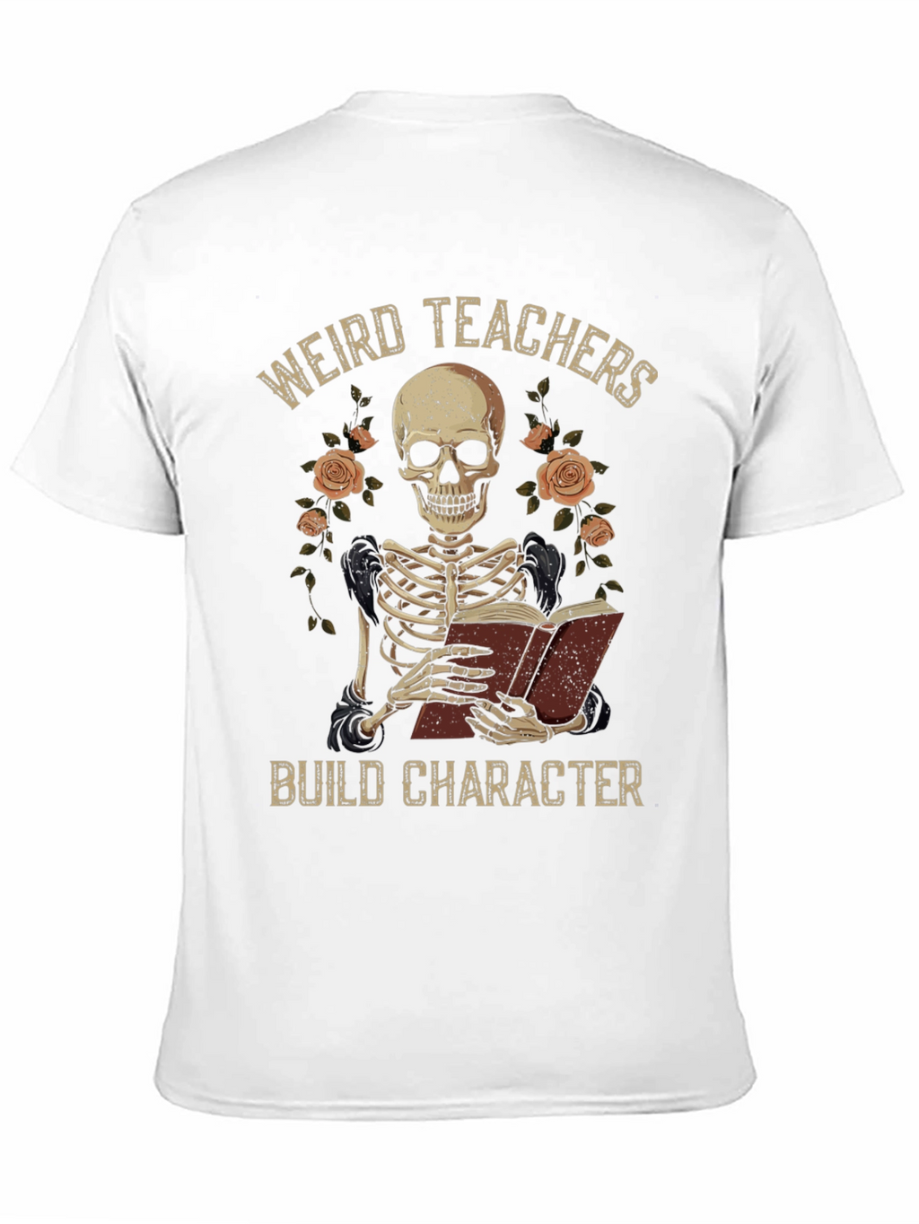 Weird Teachers Build Character Skeleton T-Shirt